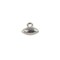 Football Charm for Jewelry Making 14x10mm Pewter Antique Silver Plated (1-Pc)